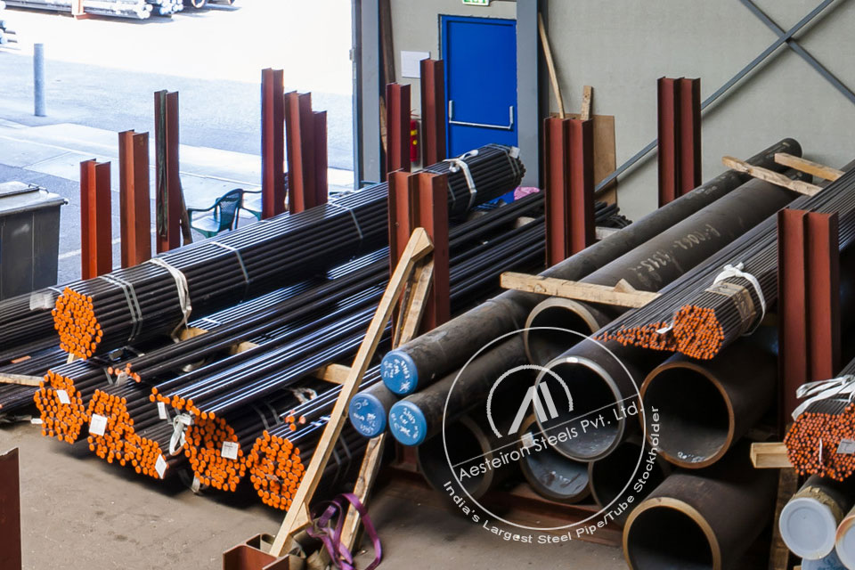 ASTM A213 T11 Alloy Steel Tube in MD Exports LLP Stockyard
