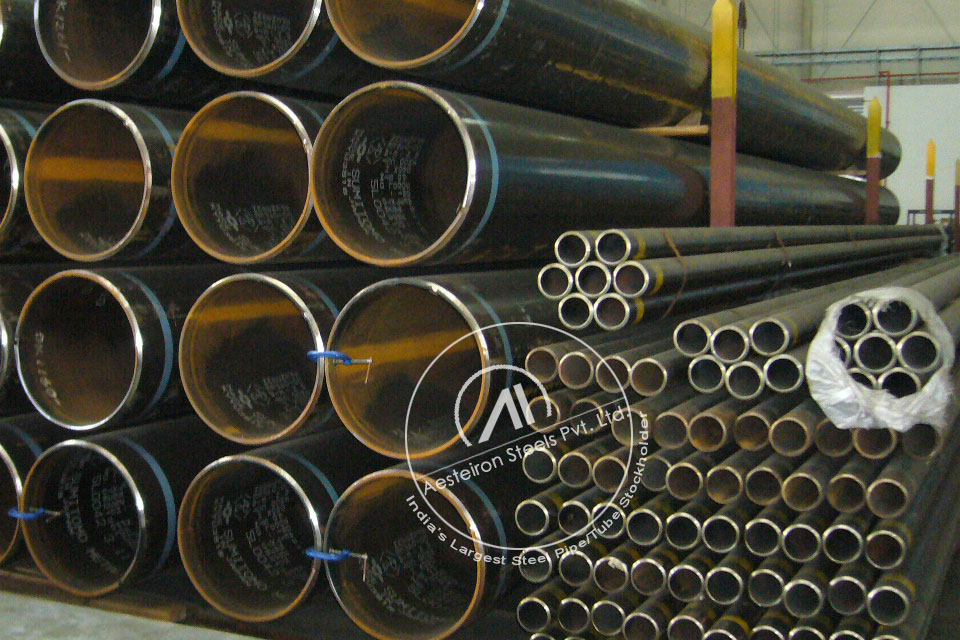 ASTM A335 P1 Chrome Moly Pipe in MD Exports LLP Stockyard