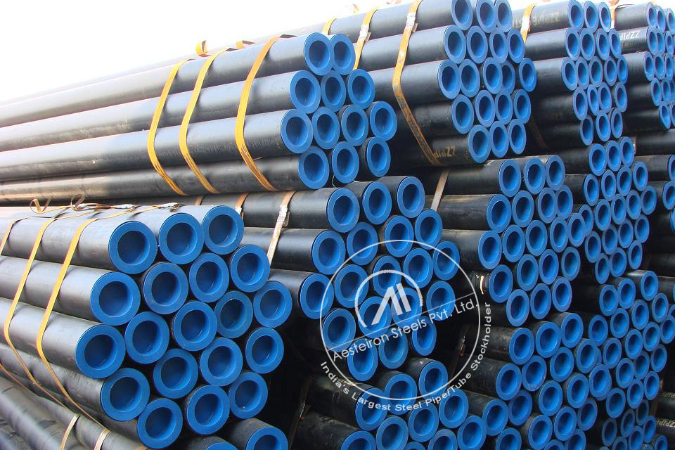 ASTM A335 P22 Alloy Steel Pipe in MD Exports LLP Stockyard