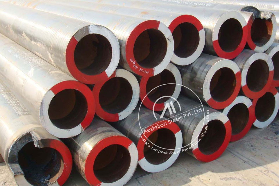 ASTM A335 P22 Alloy Steel Seamless Pipe in MD Exports LLP Stockyard
