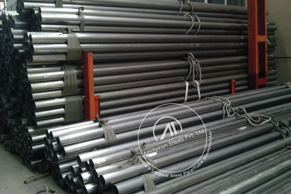 ASTM A335 P36 Alloy Steel Pipe in MD Exports LLP Stockyard