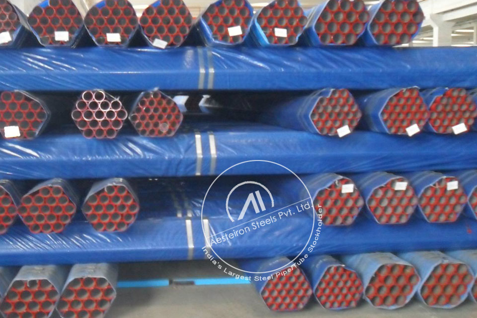 ASTM A335 P5c Alloy Steel Pipe in MD Exports LLP Stockyard