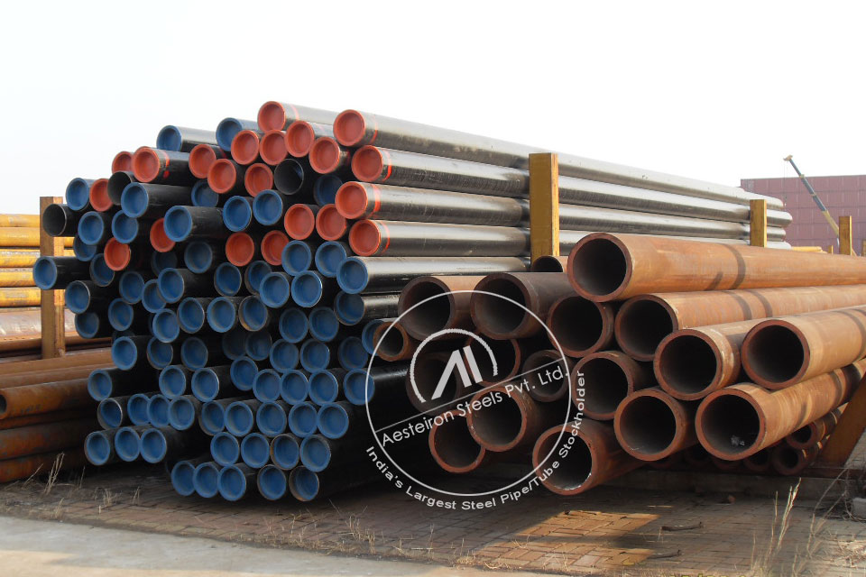 ASTM A335 P9 Alloy Steel Pipe in MD Exports LLP Stockyard