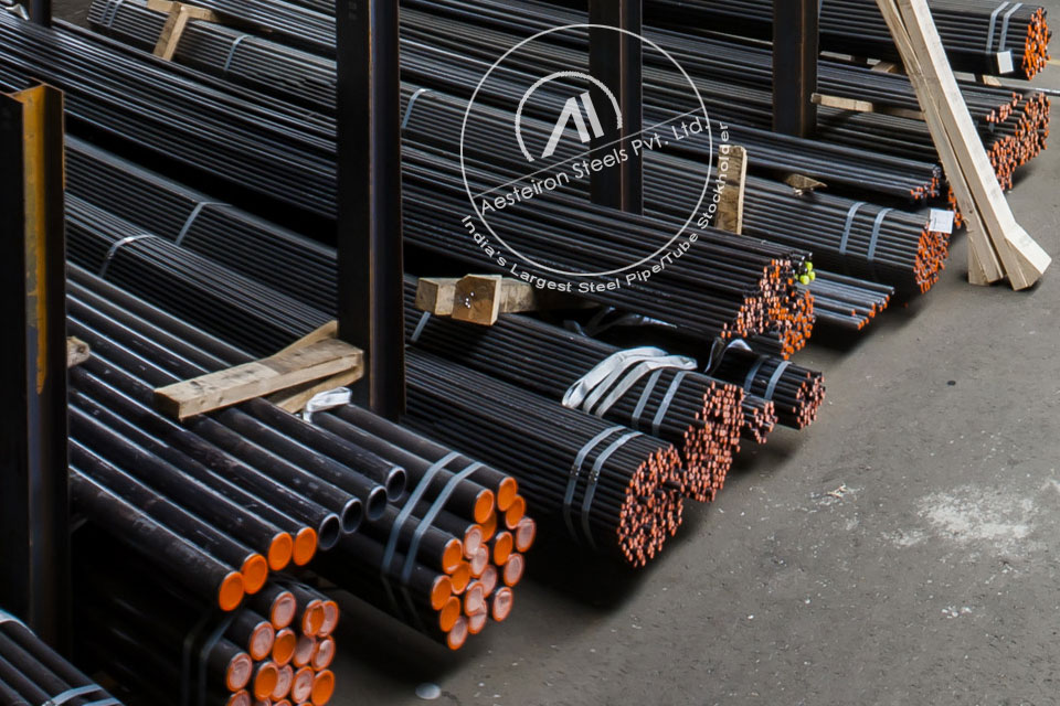 ASTM A335 P91 Alloy Steel Pipe in MD Exports LLP Stockyard