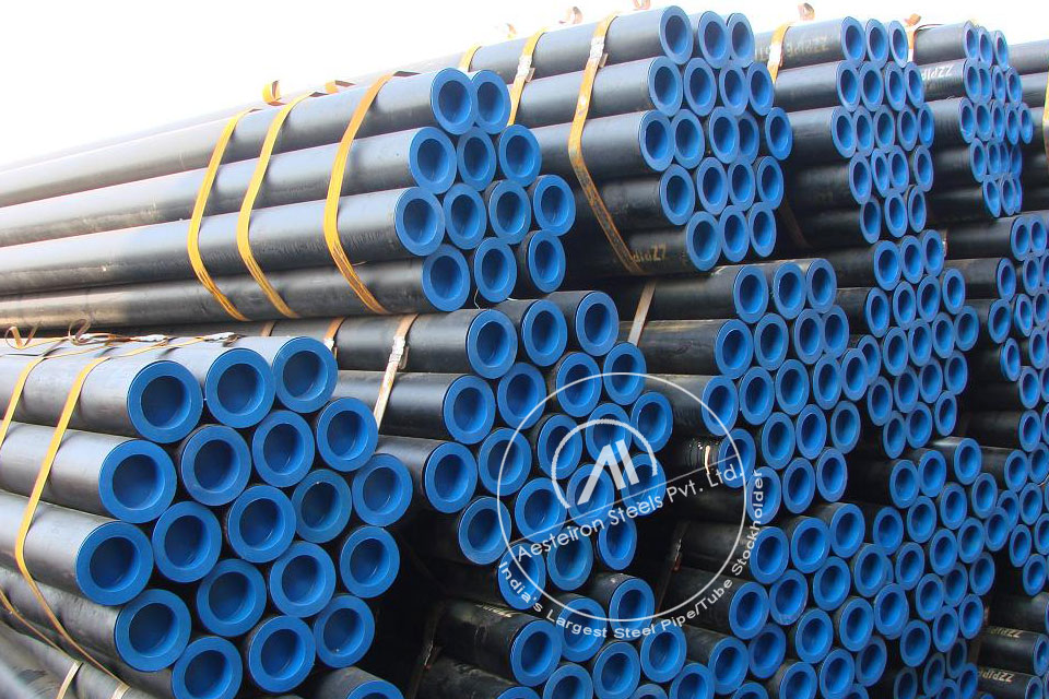 ASTM A335 P91 Alloy Steel Seamless Pipe in MD Exports LLP Stockyard